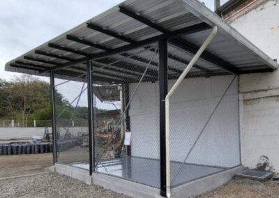 Construcción de cuarto para químicos